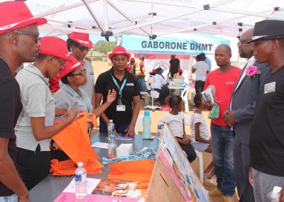 BHP Team interacting with members of the public at World TB Day commemoration