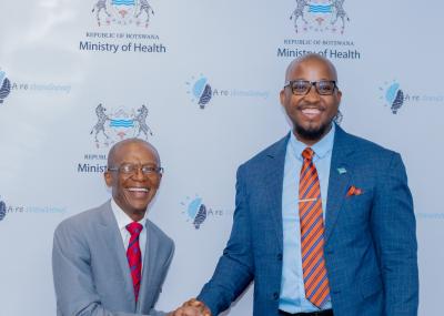 Dr Makhema and Hon. Minister Modise