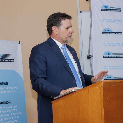 US Ambassador to Botswana,  HE Howard Van Vranken